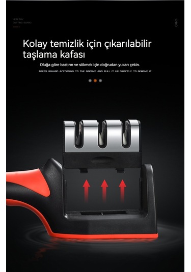 Manuel Bıçak Bileme Aleti-siyah