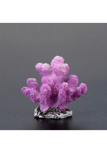 Sones 10 Pcs Simülasyon Reçine Mercan Akvaryum Balık Tankı Küçük Süsler, Renk: No. 8 Renkli