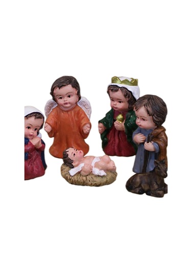 Homyl 10x Doğum Sahnesi Set Heykel İsa Katolik Heykeli Bebek Çok