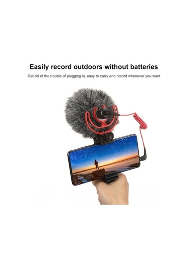 Wondernest M30 Kablolu Kondenser Av Tüfeği Mikrofon Gezisi Vlog Studio Video Kameralı Telefon İçin, Kablosuz