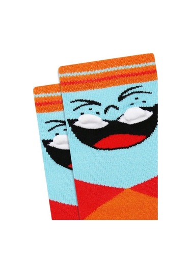 Brz Kids 3D Gülen Surat Desenli Erkek Çocuk Çorabı 3Lü Set