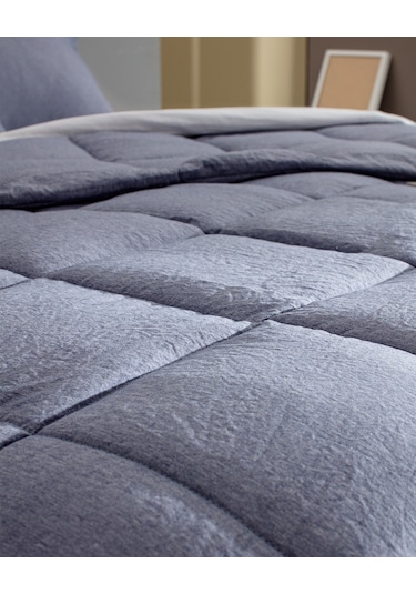 Madame Coco Meleni Tek Kişilik Comforter Set - İndigo Indigo