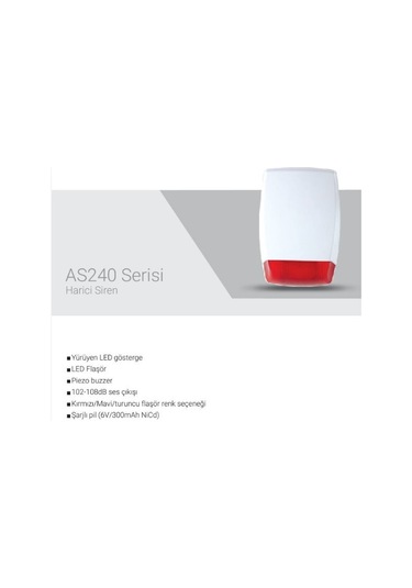 Eds As240m Yürüyen Led Göstergeli Harici Siren