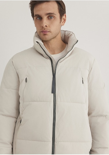 Mavi - Su İtici Primaloft Bej Mont 0110462-70144 Gri