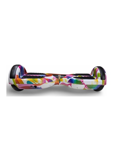 Elektrikli Kaykay Hoverboard Bluetooth Hoparlörlü RS-S5 Rainbow Mix Grafiti