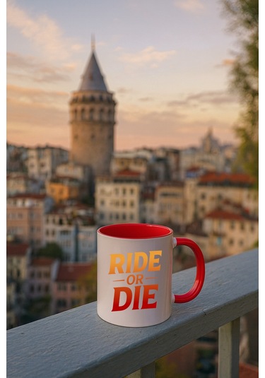 Kupa Motor Ritim - Görselli Bardak Kırmızı