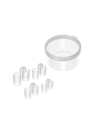 Hangfox Silikon Burun Tıkacı Uyku Konforu İçin Horlama Engeli 4'lü Mavi Set