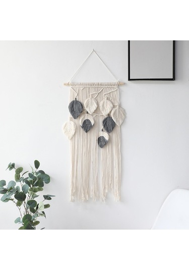 Homyl Makrome Goblen El Dokuma Püsküller Duvar Ev Dekorasyonu