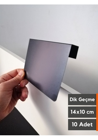 10 Adet Silinebilir Karatahta Siyah Etiket 14 x 10 CM Ahşap Raflara