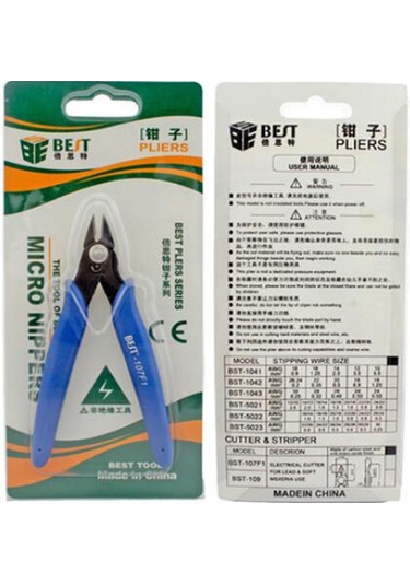 Bst-107F1 Elektrik Teli Kablo Kesici Mini Pense