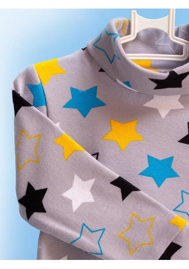 Totemfox Baskılı Düğmeli Yaka Kazak 175334024 Gri