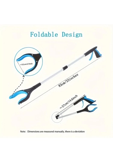 Fochsia 4 Renk Seçenekli Turuncu Uzun Saplı Hafif Çöp Maşası - Geniş Ağız İle Yaşlılar Ve Ev Temizliği İçin Pratik Çöp Toplama Aleti