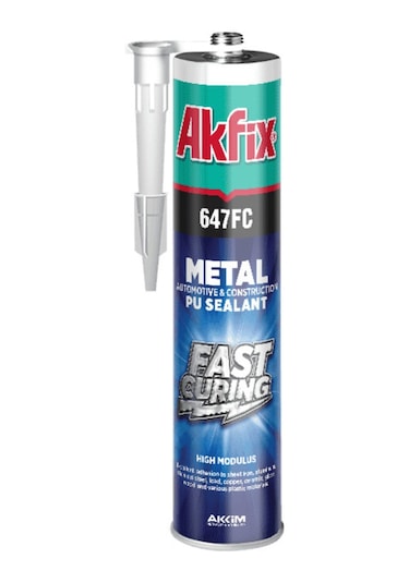 Akfix 647fc Ultra Siyah Pu Mastik Silikon 280 Ml Yapı Inşaat Otomotiv