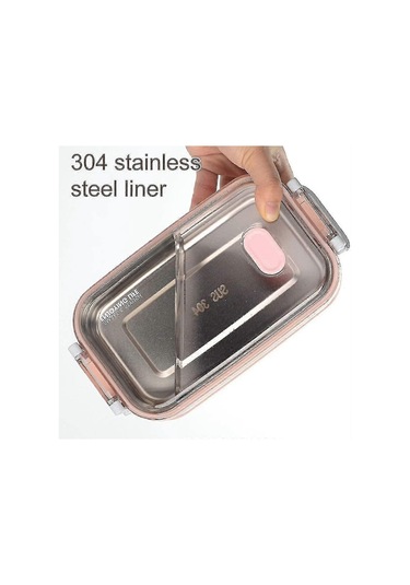 2 Katmanlı Paslanmaz Çelik Öğle Yemeği Kutusu, Taşınabilir Termal Bento Kutusu, Yalıtımlı Öğle Yemeği Kutusu, Okul Ve Ofis İçin Gıda Saklama Kabı, 1,6 L Çok Renkli