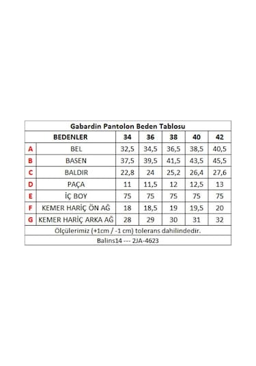 Kadın Gabardin Pantolon Sarı Çok Renkli