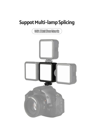 Andoer W49s Mini Fotoğrafçılık Lambası Taşınabilir Siyah Beyaz Diğer