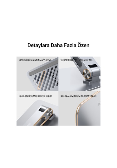 Ugreen Yükseklik Ve Açı Ayarlı Alüminyum Tablet Notebook Standı, 40291