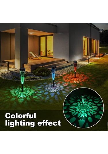 Mighty 6 Li Paket Rgb Çok Renkli Güneş Yolu Güneş Enerjili Bahçe Aydınlatma Solar Bahçe Süsü Set - Tekli Set