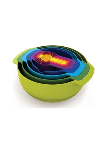 Joseph Joseph Nest™ 9 Plus Karıştırma Kase Seti - Çok Renkli