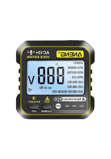 Pazly Aneng 5 Fonksiyonlu Priz Test Cihazı - Kaçak Akım, Faz Kontrol, Abd/ab Uyumlu