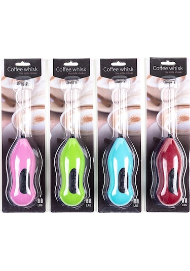 Pilli Mini Mikser Cappucino Krema Kahve Köpürtücü Çırpıcı