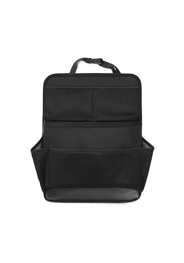 Youmex Geniş Kapasiteli Ağ Cep Ve Pratik Tasarımlı Araç İçi Organizatör Çantası - Siyah
