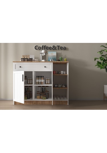 Açık Raflı Modern Kahve Köşesi