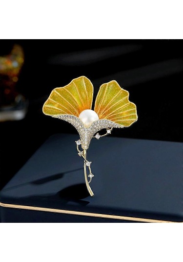 1 Adet Kadın Kristal Yapay Elmas Broşlar Zarif Yaprak Çiçek İğneleri Broş Kostüm Takı Broşlar Hediyeler Çok Renkli