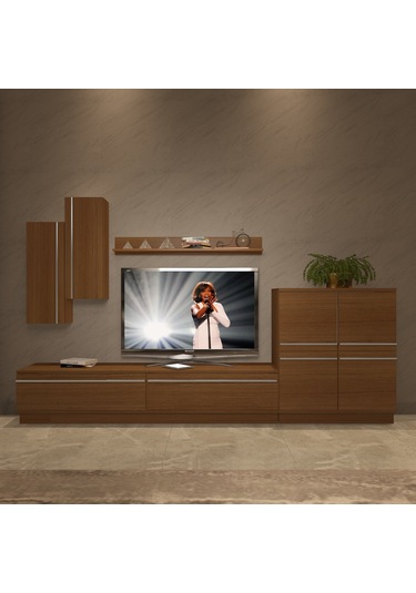 Decoraktiv Eko 6b Mdf Std Tv Ünitesi Tv Sehpası Ceviz