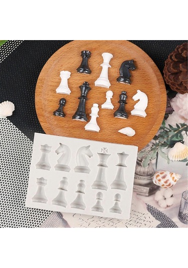 Satranç Taşı Silikon Kalıp 3d Uluslararası Satranç Reçine Kalıbı Diğer