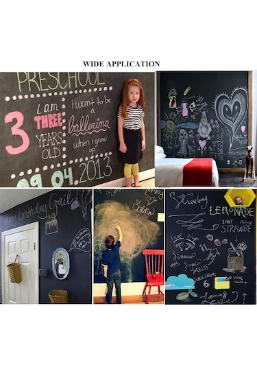 Roco Paper Çıkarılabilir Kara Tahta Blackboard Sticker Duvar Çıka