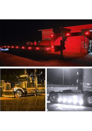 Sones 5 Adet Mk-093 Araba/kamyon 6leds Yan İşaretleyici Gösterge Işıkları Ampul Lamba Sarı Işık