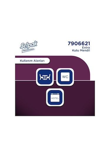 Selpak Professional Extra Kutu Mendil 21 X 18 Cm 80 Yaprak X 24 Adet