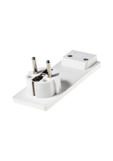 Tek-iş Fiş Yassı Topraklı Fiş Beyaz