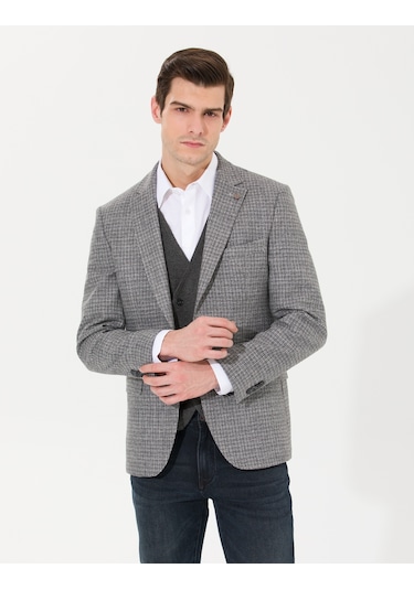Pierre Cardin Erkek Gri Ceket 50256395-vr024 Gri Pierre Cardin Erkek Gri Ceket 50256395-vr024 Gri