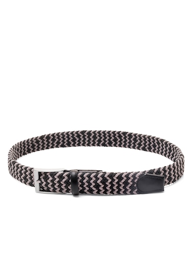 Pierre Cardin Multi Renk Örgü Erkek Kemer En 3,5 Cm Pc-1745 Siyah - Arduvaz