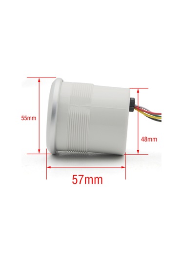 Yifomall 52mm Led Devir Göstergesi - 8000 Rpm'ye Kadar Dijital Gösterge, Mavi Arka Işıklı, 1-8 Silindir Araçlar İçin