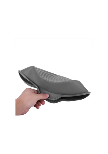 Ximistore9 9 İnç Yuvarlak Silikon Kek Kalıbı Gri - Yüksek Sıcaklık Dayanıklı, Kolay Çıkarım, Dalgalı Taban Deseni Gri