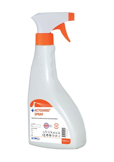 Acto Actoanıd Spray 500 Ml Alkol İçermeyen Yüzey Dezenfektanı