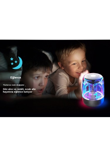 Kristal Cam Kablosuz Bluetooth Tws Hoparlör 1000mah