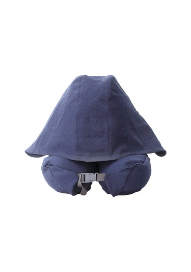 Suofeng Tam Pamuk Boyun Desteği Yastığı - Seyahat, Ofis Ve Öğle Dinlenmesi İçin U-şekilli Korumalı Yastık Koyu Gri, 16.5x67cm Koyu Gri