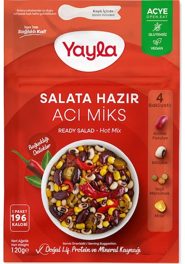 Yayla Salata Hazır Acı Miks 120 G