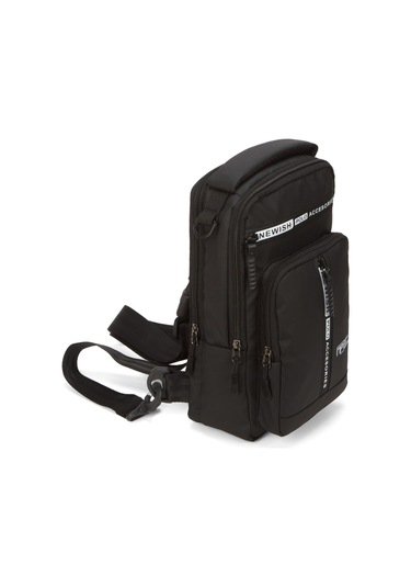 Newish Polo Erkek Kumaş Sırt El Ve Omuz Çantası New350 - Siyah - Beyaz