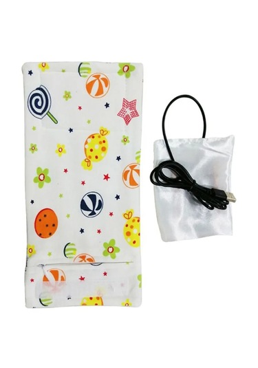 14 Renk Bebek Biberon Isıtıcı Seyahat Çantası 5 V/1a Usb Süt Su Isıtıcı Yalıtımlı Çanta 11inx5.12in Bebek Süt Isıtıcı