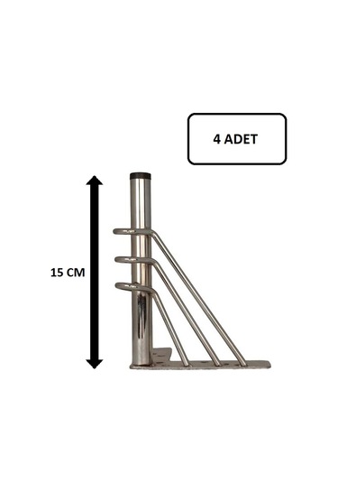 Lüks Koltuk Kanepe Çekyat Sehpa Ayağı Telli Ayak Krom Renk 15 C