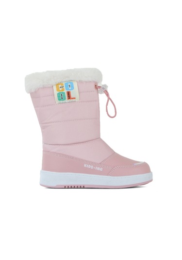 Vojo Warm Suya Dayanıklı Kürklü Fermuarlı Çocuk Çizme 267800001831 66 Pudra Pudra