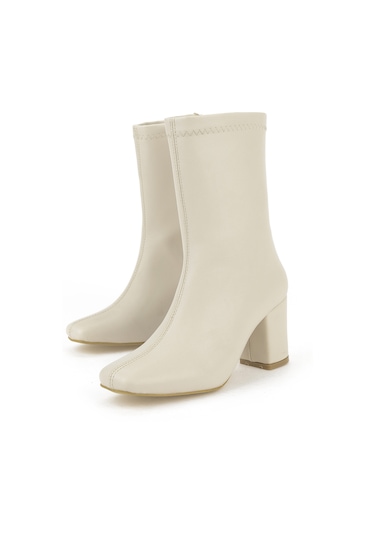 Ziya, Kadın Topuklu Bot 1531044z4007 Bej 1531044z4007 340 Bej