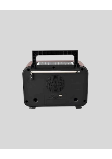 Alev Işığı Efektli Solar Bluetooth Hoparlör Radyo Destekli Taşınabilir Model