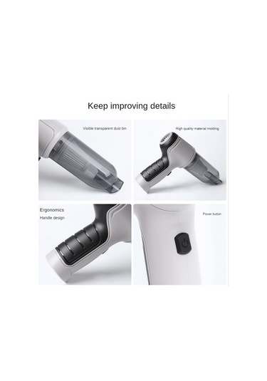 Xurunkeji 3'ü 1 Arada Bilgisayar Vakumlu Hava Üfleyici Elde Taşınabilir Hava Toz Alma Cihazı Şarj Edilebilir Araba Vakum Temizleyici Siklonik Emiş