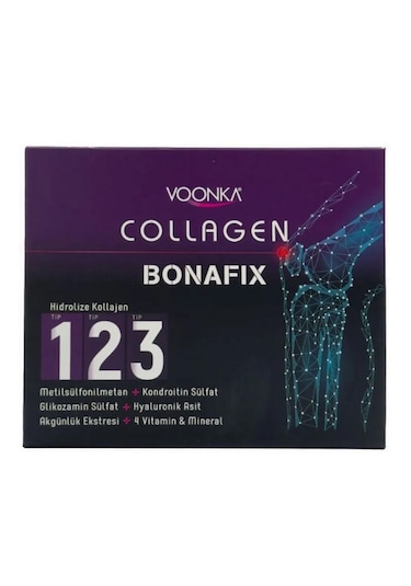 Voonka Bonafix Tip 1-2-3- Hidrolize Kollajen 30 Saşe